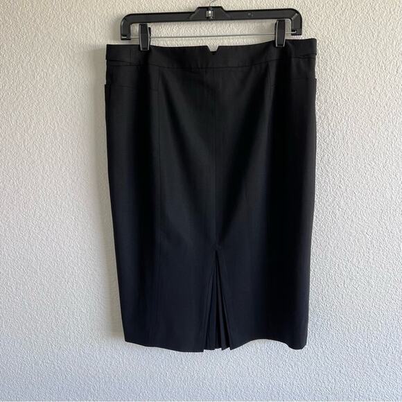 Club Monaco Black Pleated Pencil Skirt - Picture 6 of 13